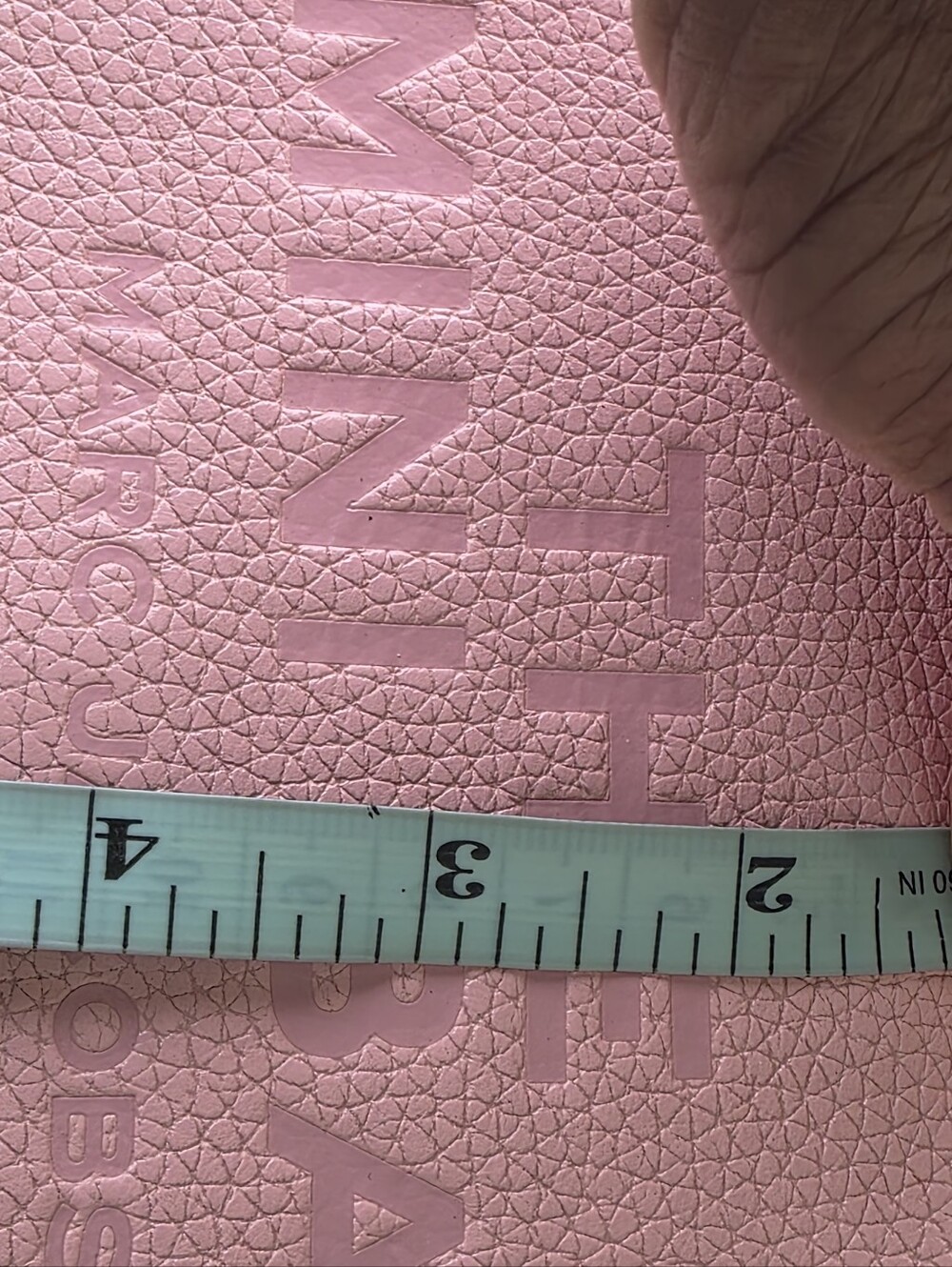 Marc Jacobs The Mini Bag Pink Pebbled Leather Crossbody Shoulder Bag Adjustable - Picture 9 of 16